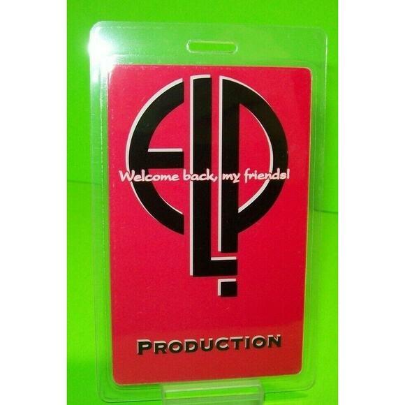 Emerson Lake And Palmer Backstage Pass Original 1992 Prog Rock Music Gift ELP - Picture 2 of 2